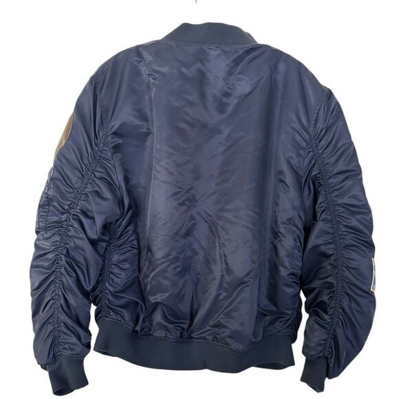 Vintage Neo Wows Jacket Men’s size L Navy with Patches - Picture 2 of 16